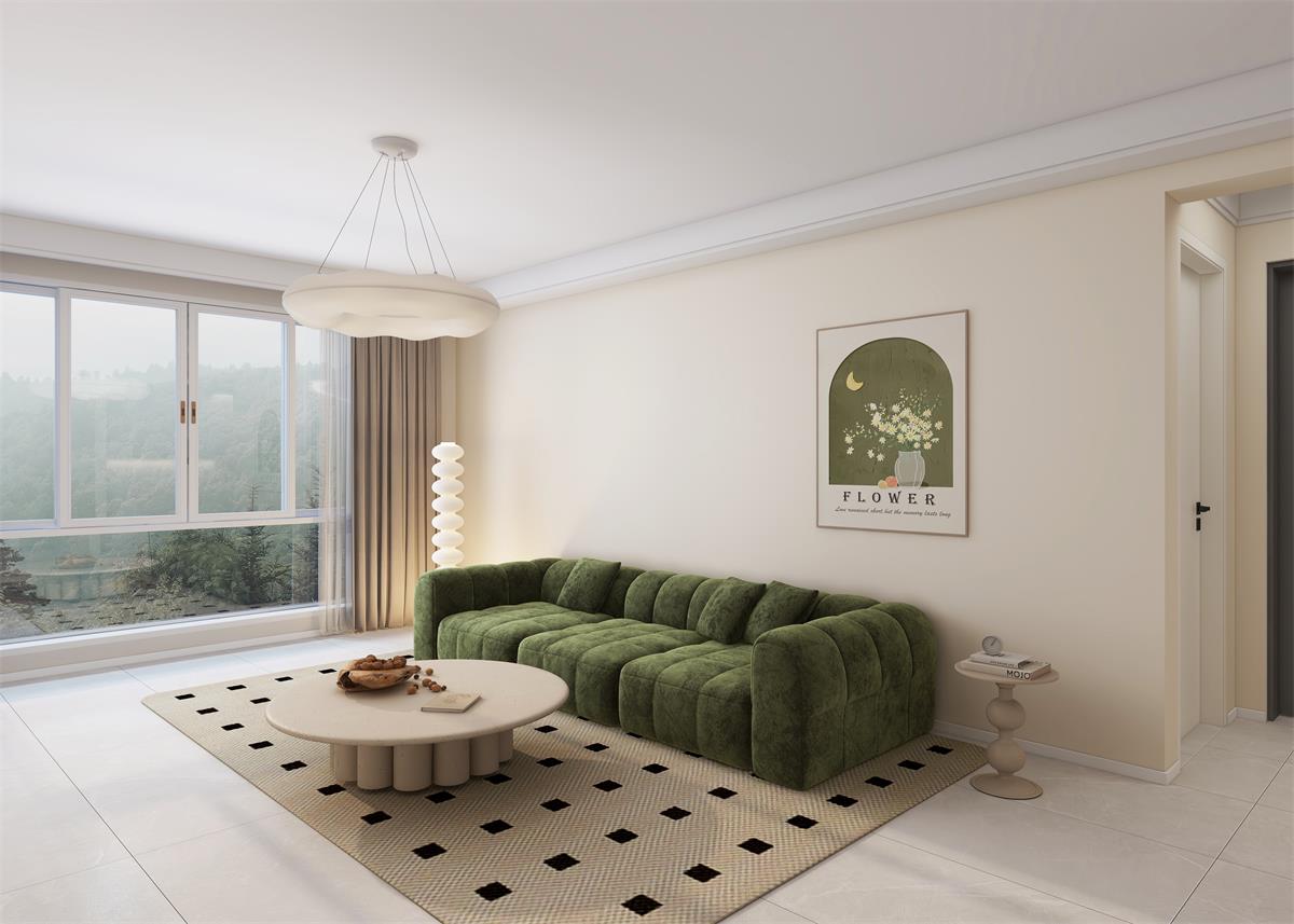 泰雲庭116㎡ | 奶油白+橄欖綠打造的輕法式小家，清新又自然！